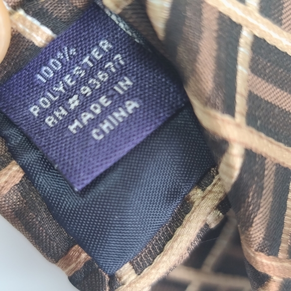 Stafford Brown Plaid Mens Neck Tie. New With Tags. - Picture 2 of 7